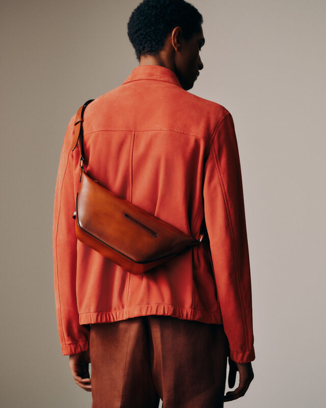 Toujours Soft Zipped Hobo Xs Leather Messenger, ARANCIO VERMIGLIO, hi-res 2
