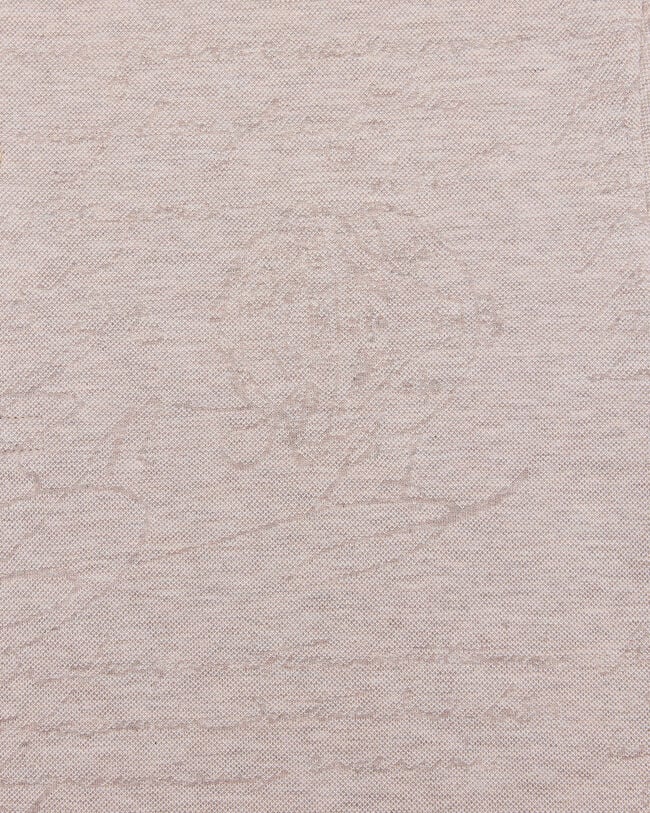 Scritto Pattern Piqu&eacute; Polo, Breezy Beige, hi-res