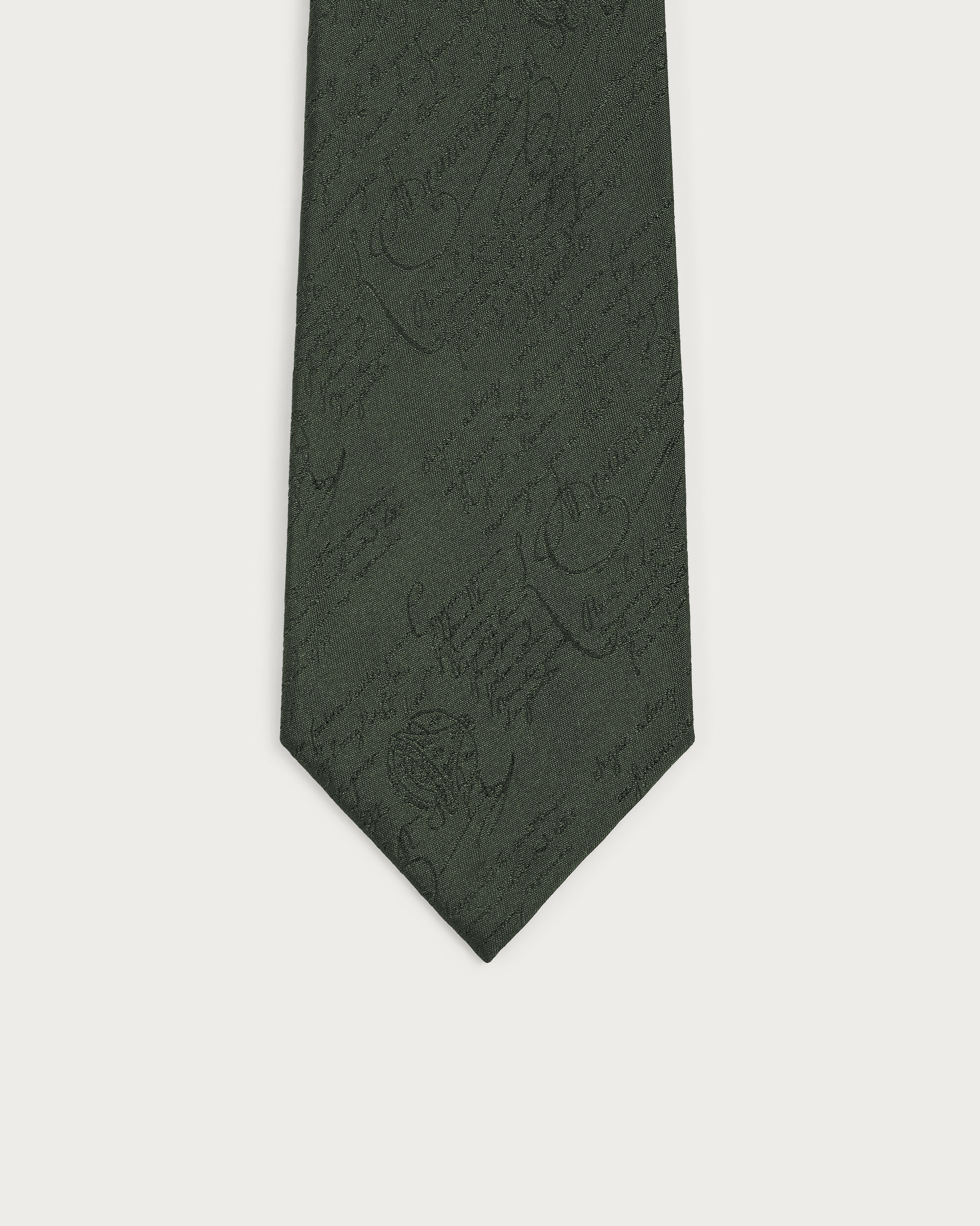 クラシック スクリットパターン タイ, Dark Green, hi-res