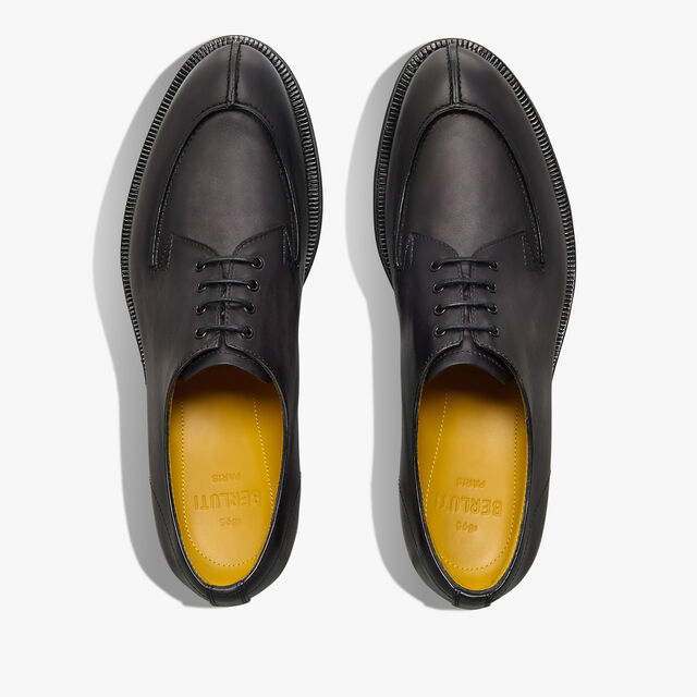 New Oslo Venezia Calf Leather Derby, DARK PELLICOLA, hi-res 5