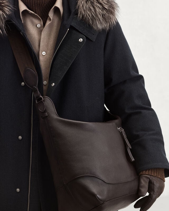 1 Jour Hobo Shoulder Bag, Dark Brown, hi-res