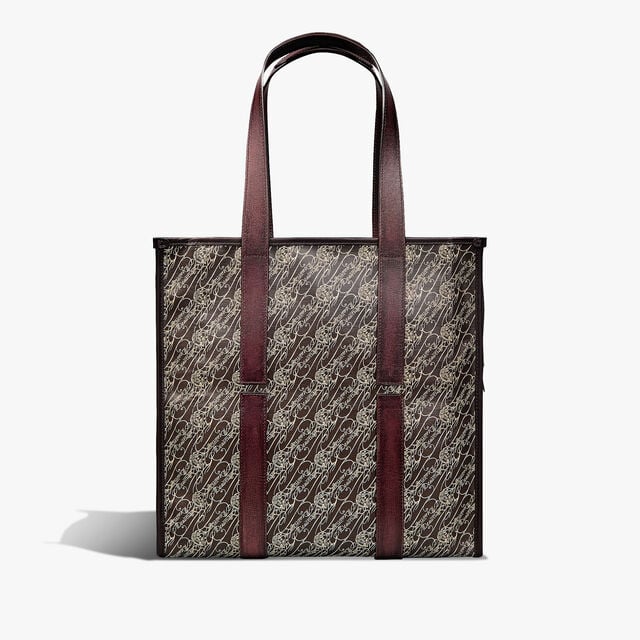 Cabas De Voyage Toile Marbeuf Tote Bag, DARK BROWN + MADURO, hi-res 4