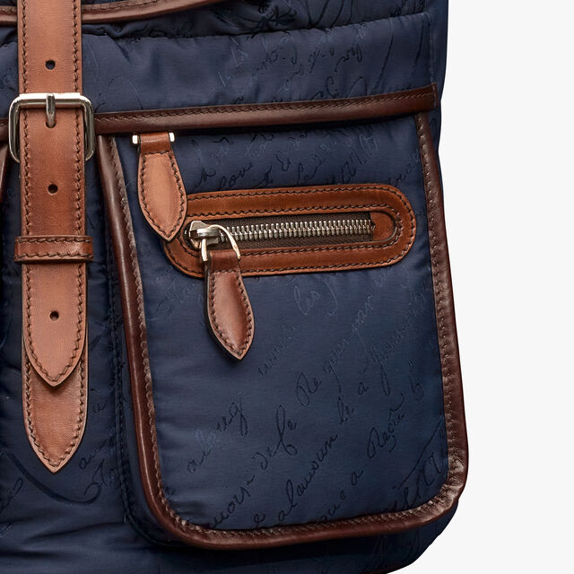 Pack Nylon Scritto Backpack, NAVY, hi-res 5