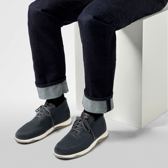 Echappee Scritto Suede Calf Derby, ASPHALT, hi-res 8