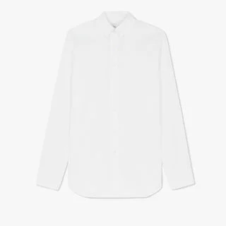 Chemise Alessandro À Col Boutonné En Coton Scritto, BLANC OPTIQUE, hi-res