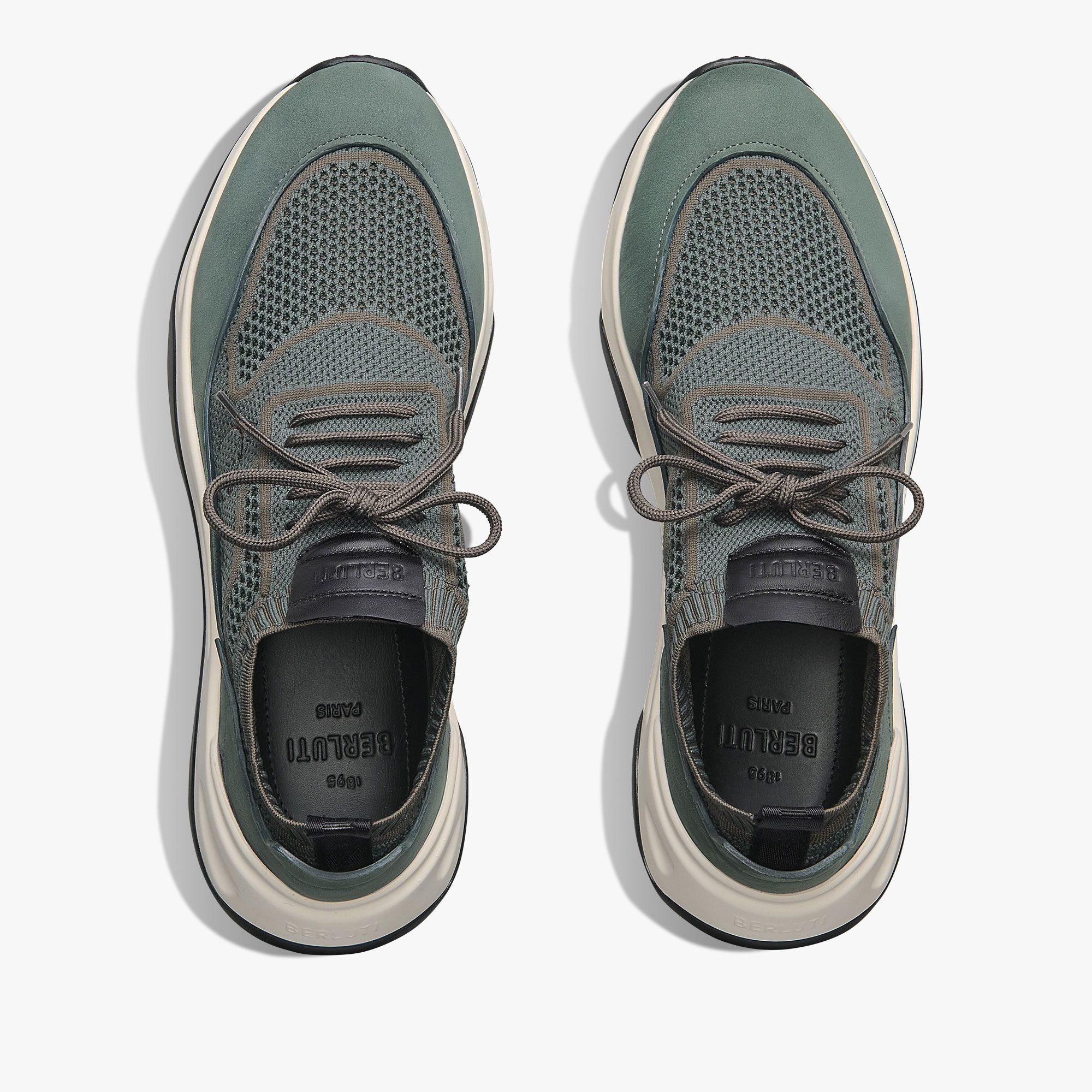 Berluti スニーカー Shadow カシミア×ヴェネチアレザー GREY シャドウ カシミヤ＆レザースニーカー | ベルルッティ JP