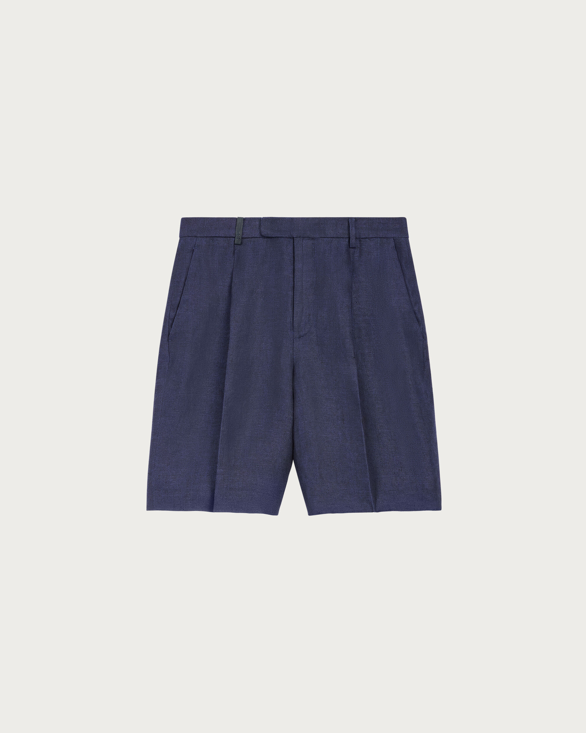 Formal Pleated Shorts, Shades Of Blue, hi-res