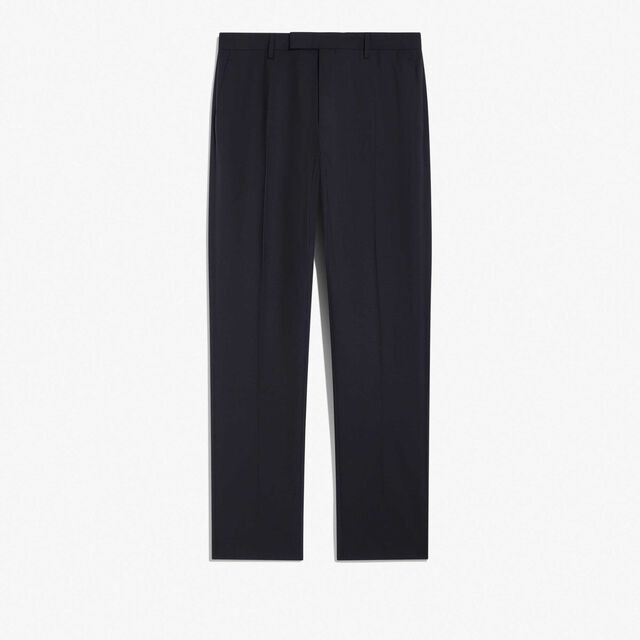 Pantalon Slim Classique En Laine, COLD NIGHT BLUE, hi-res 1