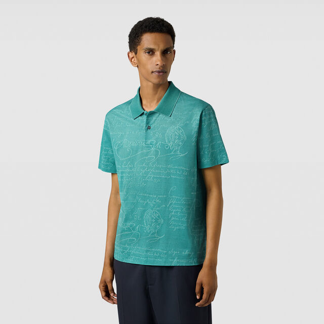 Scritto Pique Polo, LIGHT TEAL GREEN, hi-res 2