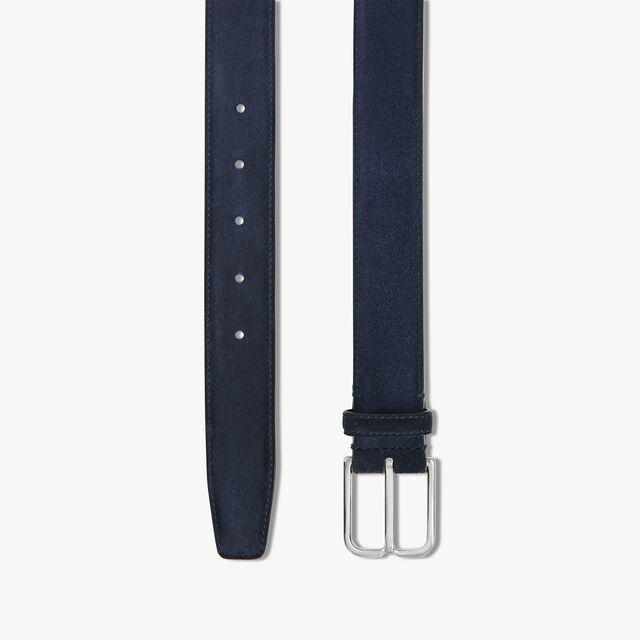 Essence Camoscio Leather 35 mm Belt, NAVY, hi-res 2