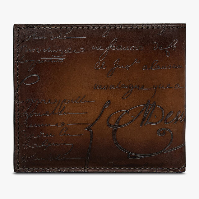 Portefeuille Makore En Cuir Scritto, CACAO INTENSO, hi-res 2