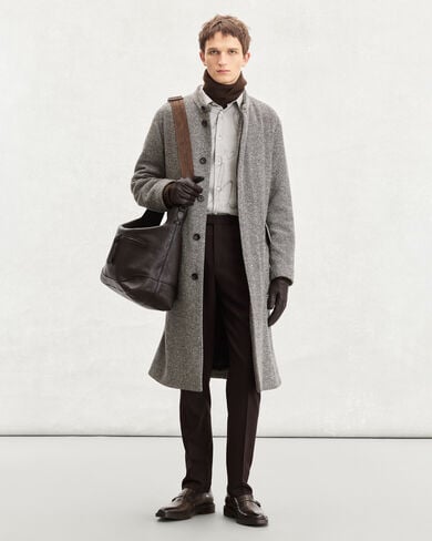 スクリットパターン シャツ, Beige, hi-res