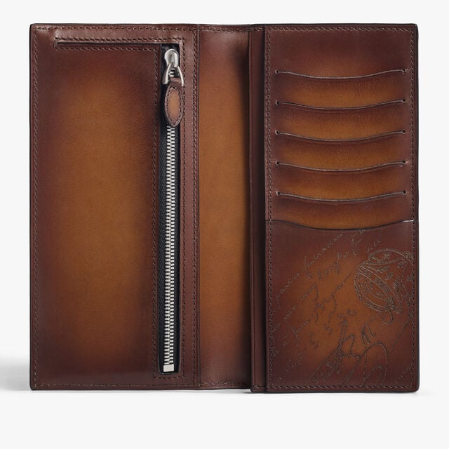 Santal Long Wallet In Leather, BLACK, hi-res 2