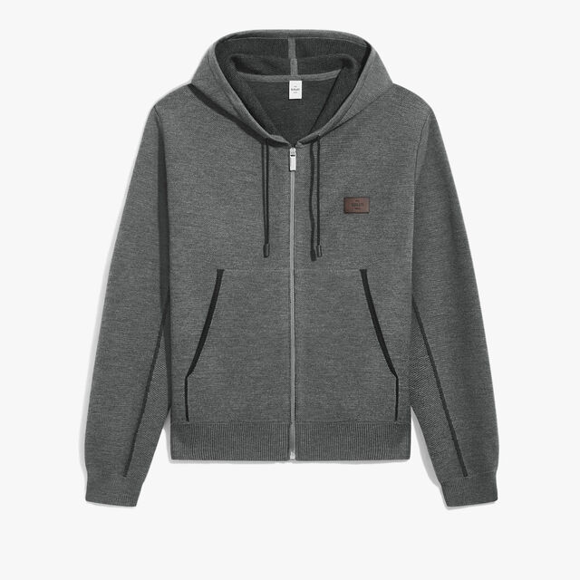 Shadow Zip-up Hoodie, MIDNIGHT GREY, hi-res 1