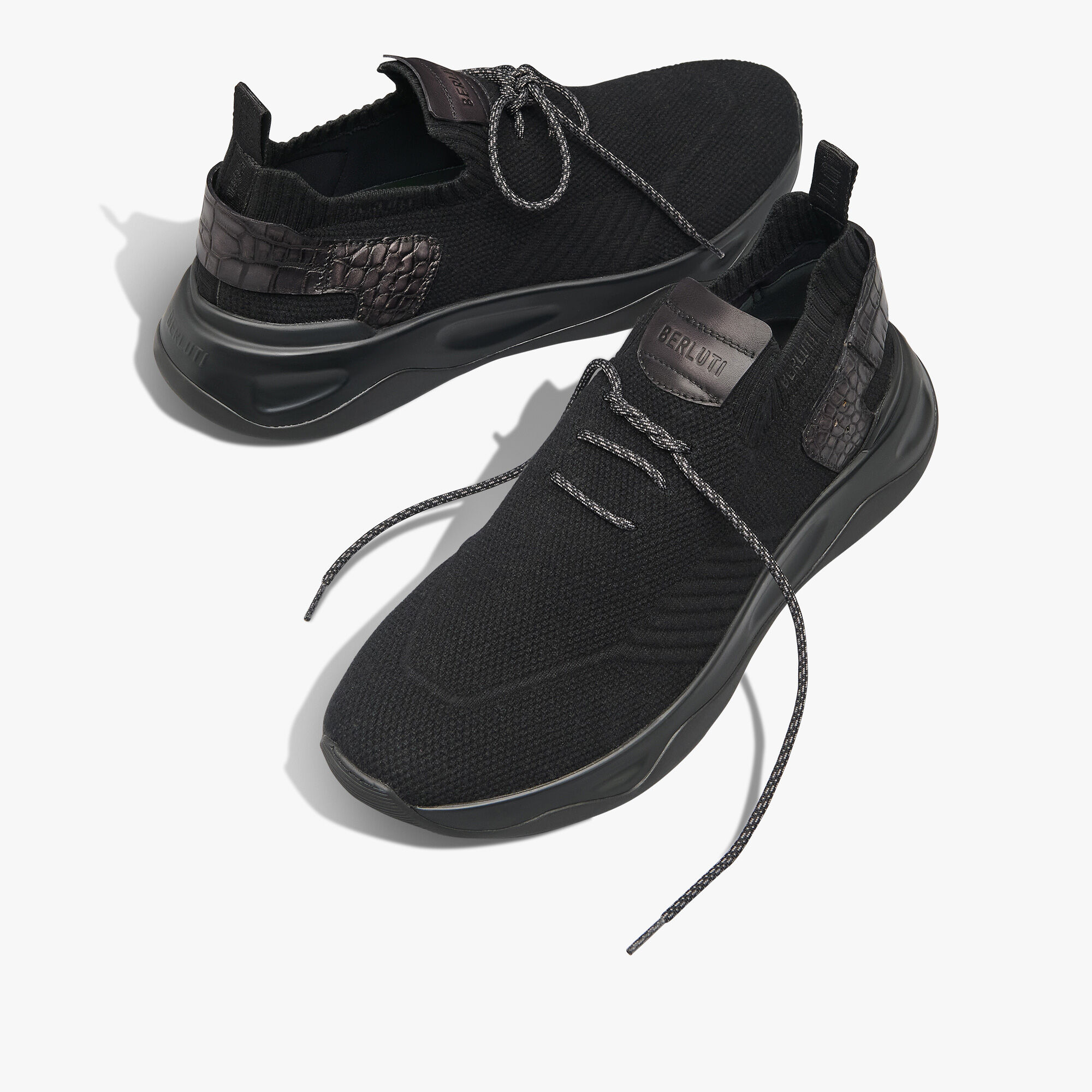 Shadow Cashmere And Alligator Leather Sneaker | Berluti DE