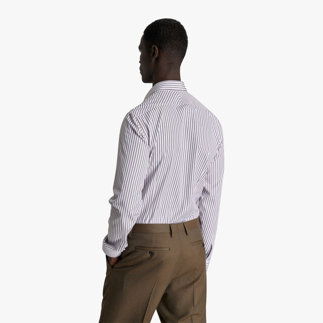 棉质条纹andy衬衫, BROWN STRIPES, hi-res 3