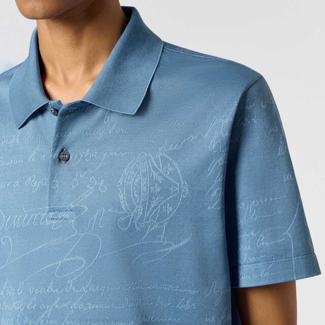 Scritto Pique Polo, CORNFLOWER BLUE, hi-res 4