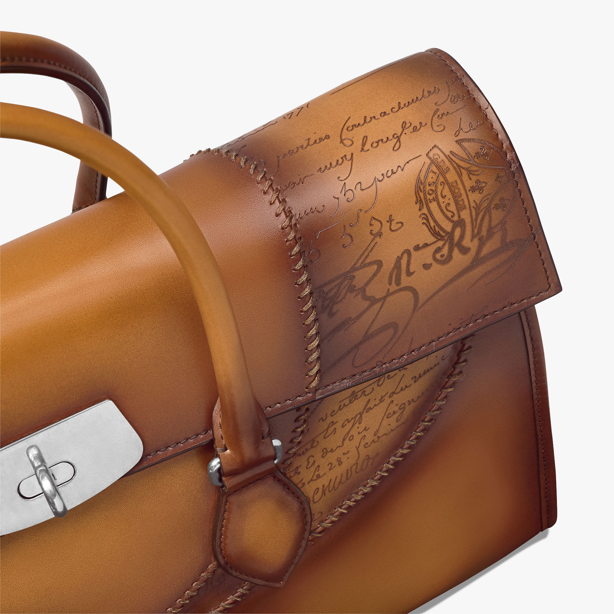 E'mio Scritto Leather Briefcase | Berluti US