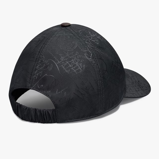 Nylon Scritto Baseball Cap, DEEP GREY, hi-res 2
