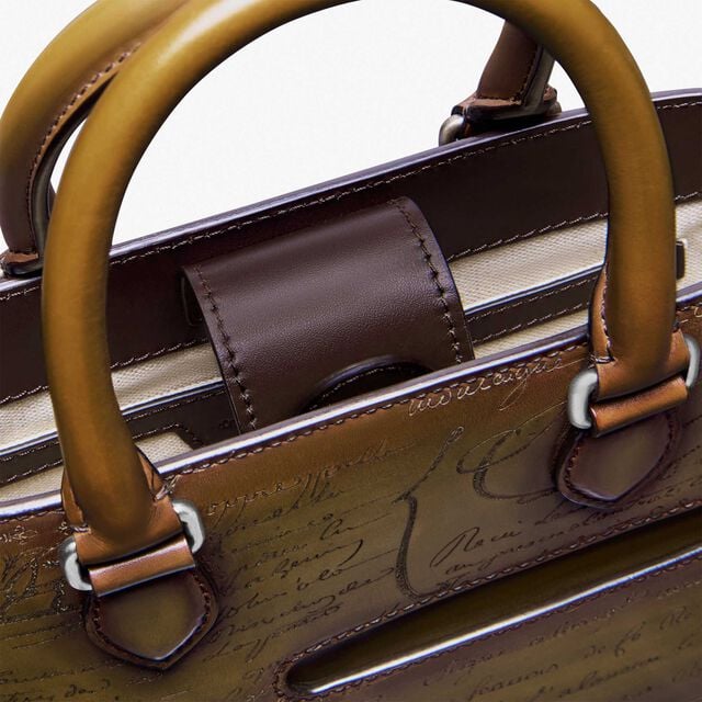 Toujours Gulliver Scritto Leather Messenger, JUNGLE GREEN, hi-res 6