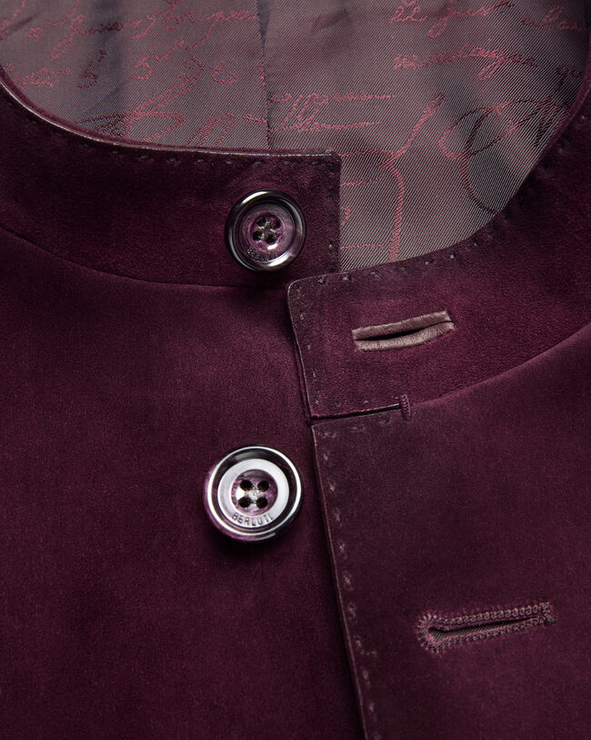 Patina Leather Foresti&egrave;re Jacket, Purple Grape, hi-res