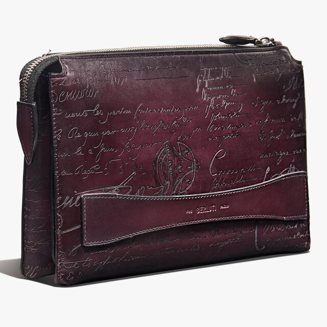 Tersio Scritto Leather Pouch, GRAPES, hi-res 3