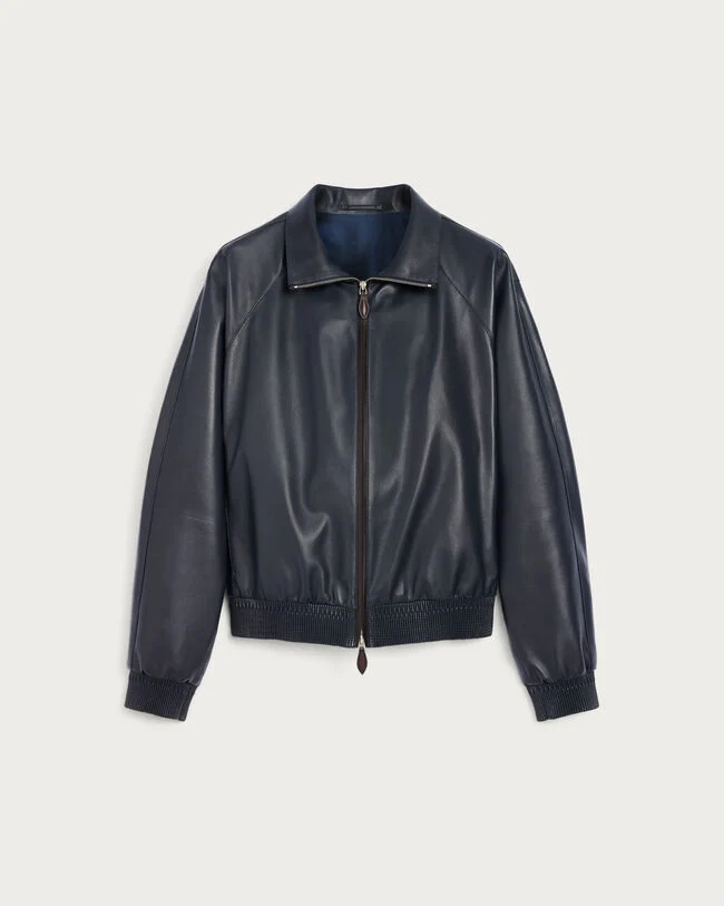 Leather Tracksuit, Cold Night Blue, hi-res