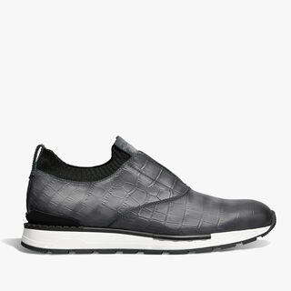 Fast Track Alligator Leather And Knit Slip-On Sneaker Fast Track Alligator Leather And Knit Slip-On Sneaker