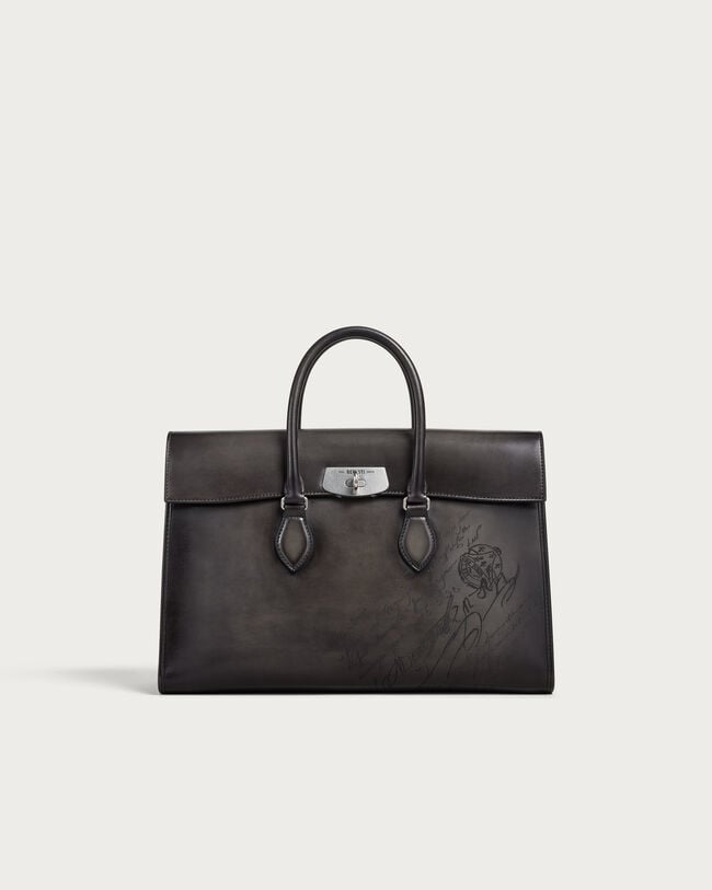 E'Mio Briefcase, Nero Grigio, hi-res