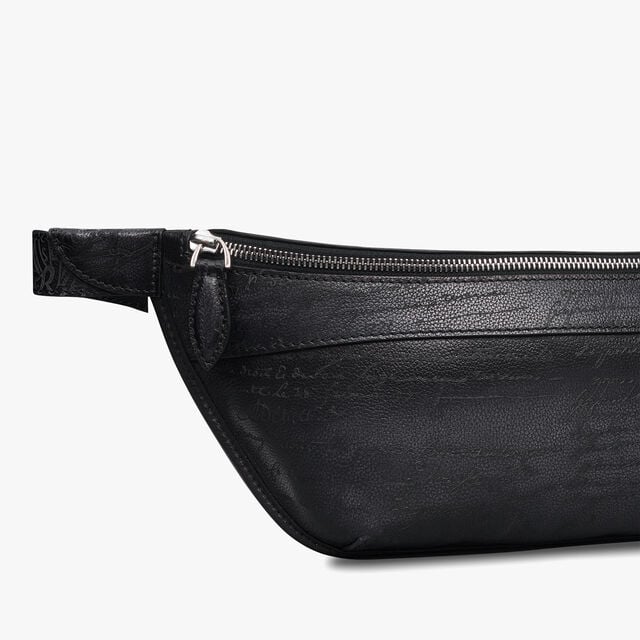 Sac Ceinture Rider En Cuir Scritto, NERO GRIGIO, hi-res 5