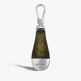 フルスクリットレザー シューホーン キーリング