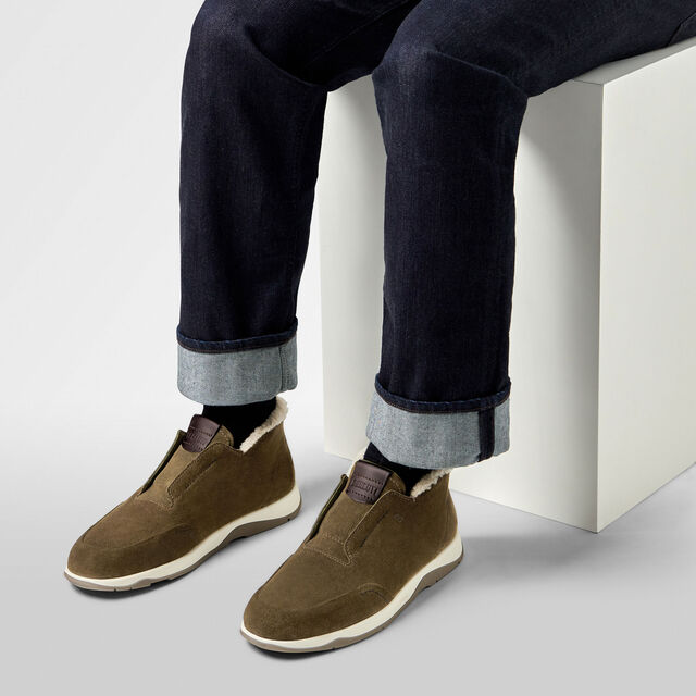 Echappée Suede Slip On, LIGHT KAKI, hi-res 8