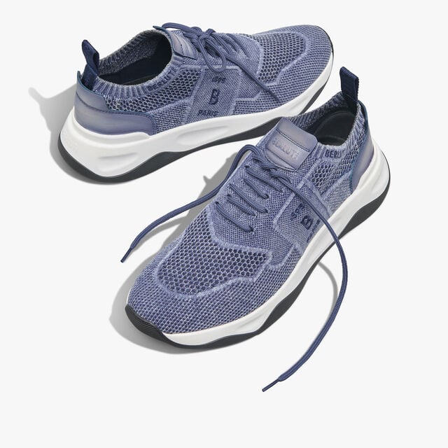 Shadow Denim And Leather Sneaker, BLUE, hi-res 7