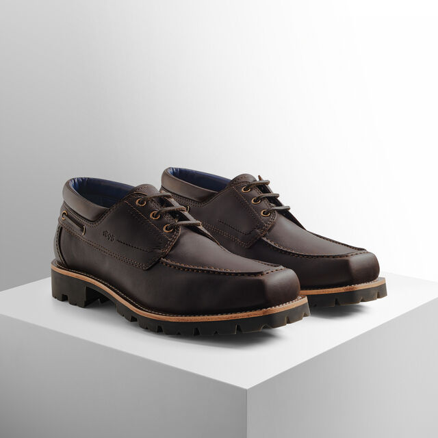 Grand Chemin Leather Derby, DARK BROWN, hi-res 9