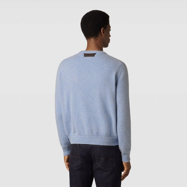 Pull en Cachemire, FROSTED BLUE, hi-res 3