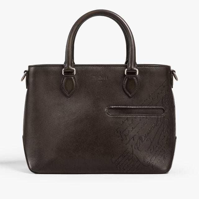 Toujours XS Tote Bag In Scritto Leather, SELVA OSCURA, hi-res 1