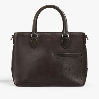 Toujours XS Tote Bag In Scritto Leather, SELVA OSCURA, hi-res