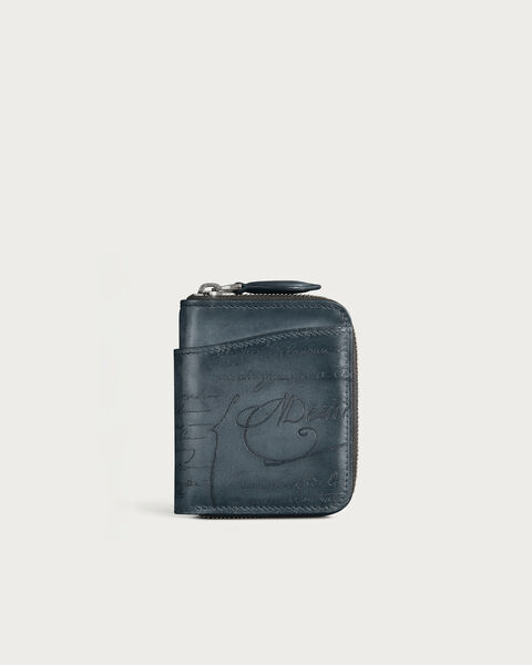 Porte-Monnaie Zipp&eacute; Wapa Gradiant, Blu Minerale, hi-res