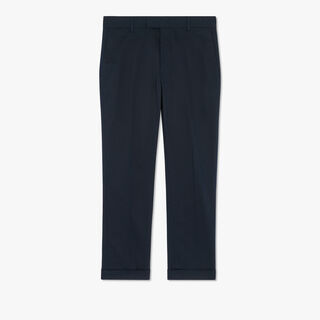 Pantalon Chino En Coton Stretch, COLD NIGHT BLUE, hi-res