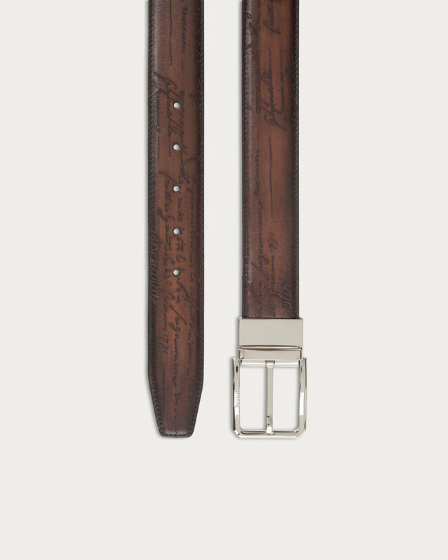 Versatile Reversible Belt, Nero & Tobacco Bis, hi-res