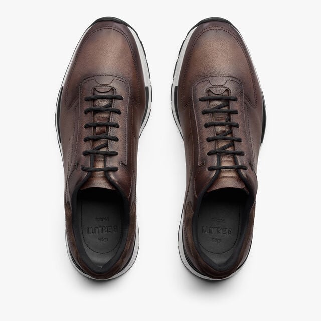 Fast Track Venezia Calf Leather Sneaker, SOFT BROWN, hi-res 3