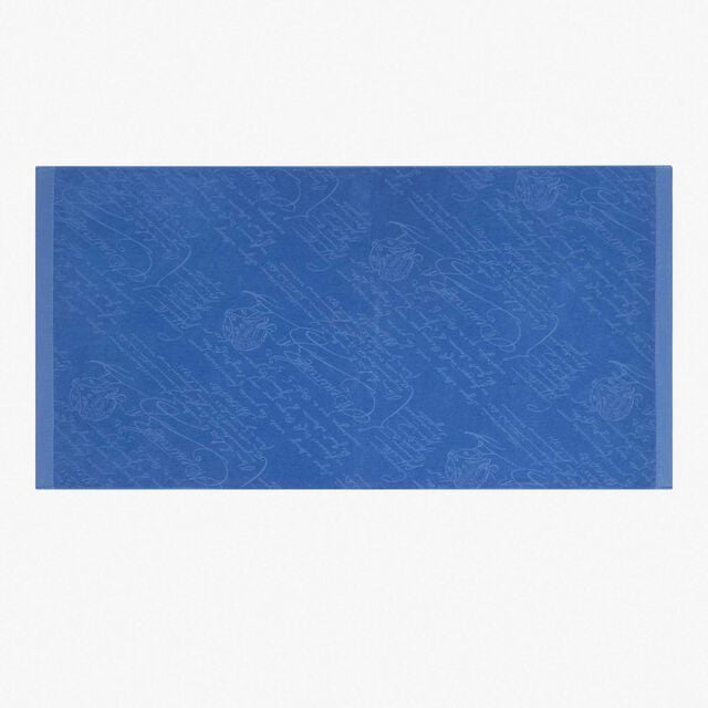 Cotton Scritto Beach Towel, BLUE HAWAI, hi-res 2