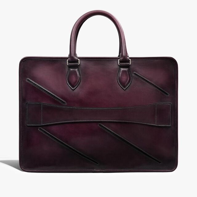 Un Jour Leather Briefcase, GRAPES, hi-res 3
