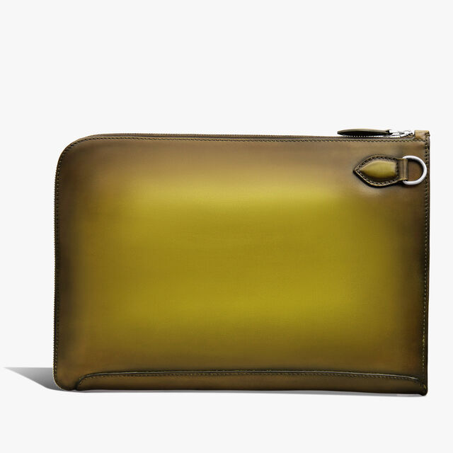 Nino Tgm Scritto Leather Clutch | Berluti