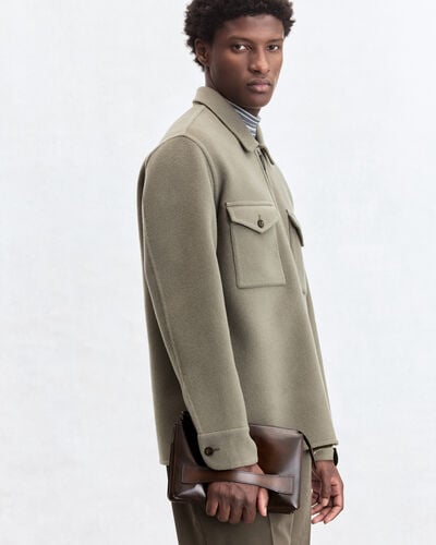 Tersio Gaspard Zipped Pouch, Marrone Intenso, hi-res