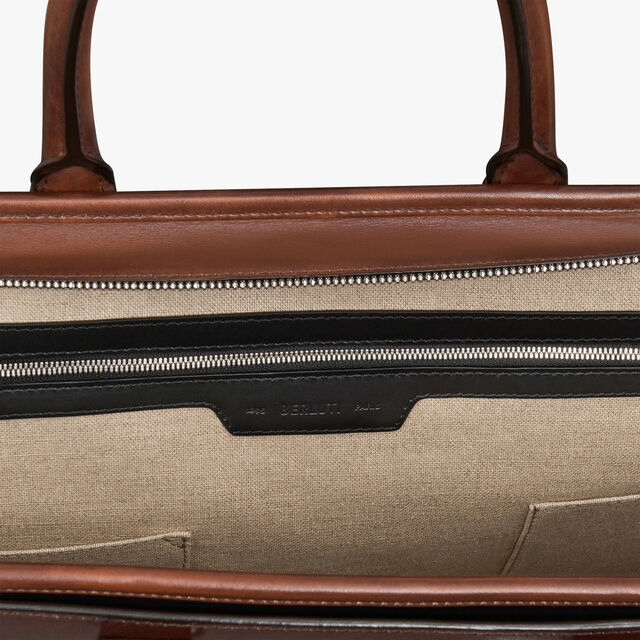 Un Jour Leather Briefcase, CACAO INTENSO, hi-res 6
