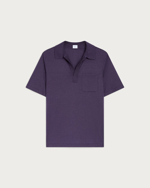 轻盈Polo衫, Dark Purple, hi-res