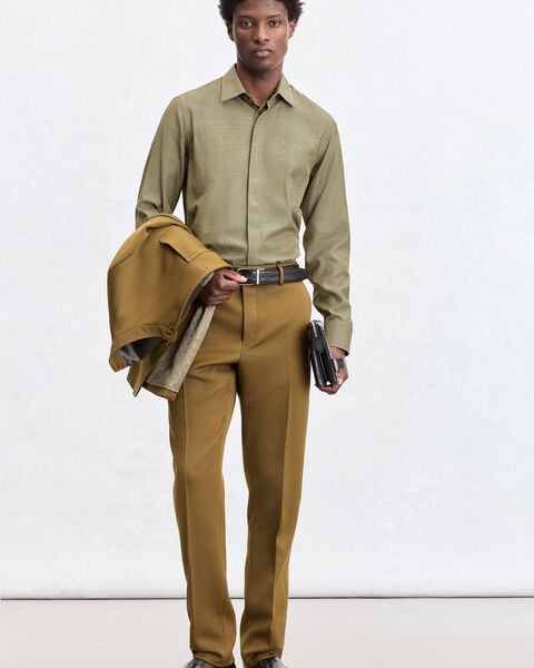 Andy Scritto Pattern Shirt, Salvia, hi-res