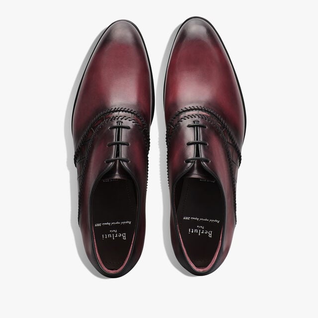 Rapiécé-Reprisé Leather And Alligator Oxford, SAINT EMILION, hi-res 3