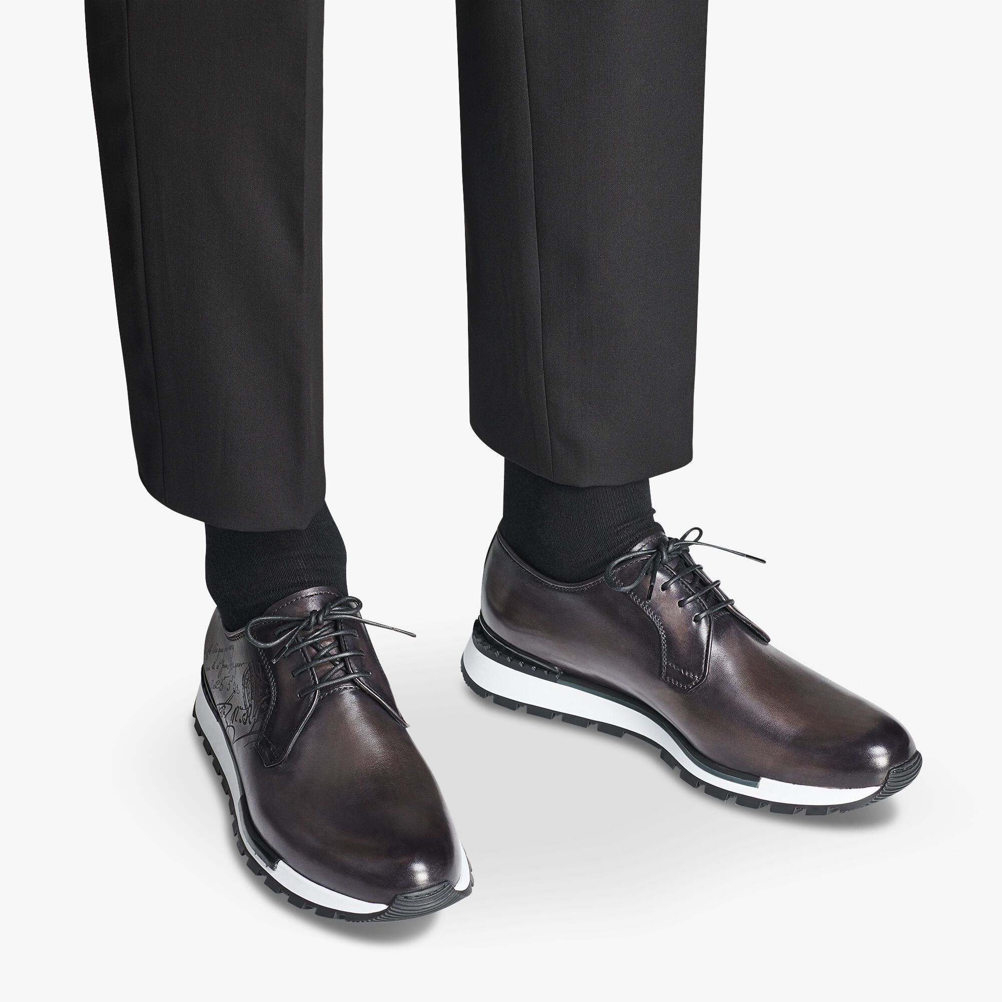 calf leather sneakers